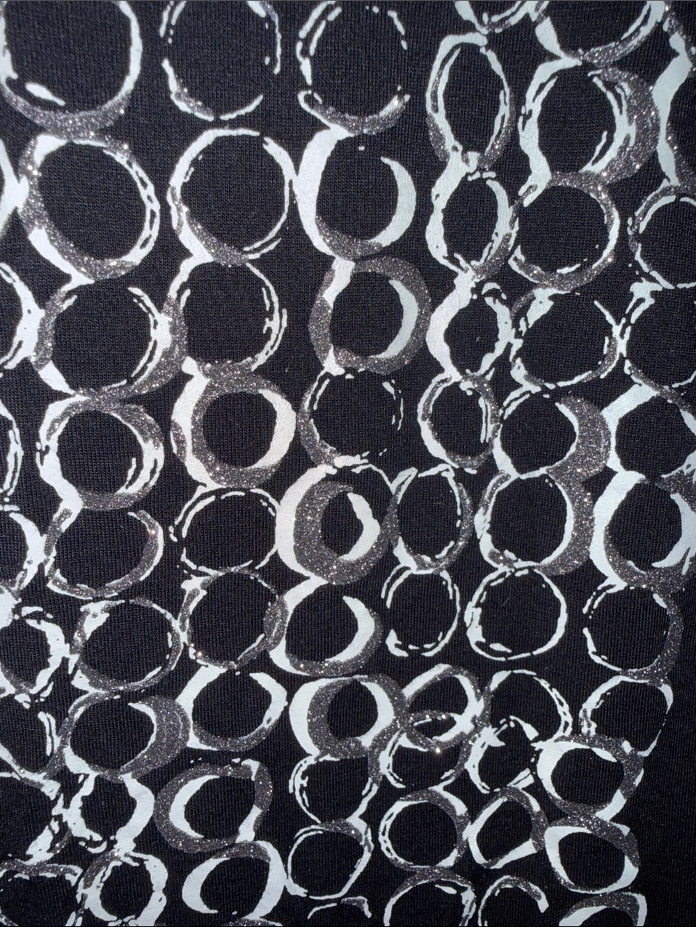 Pair of Black Short Sleeve Tees with Shimmer! - Picture 8 of 11